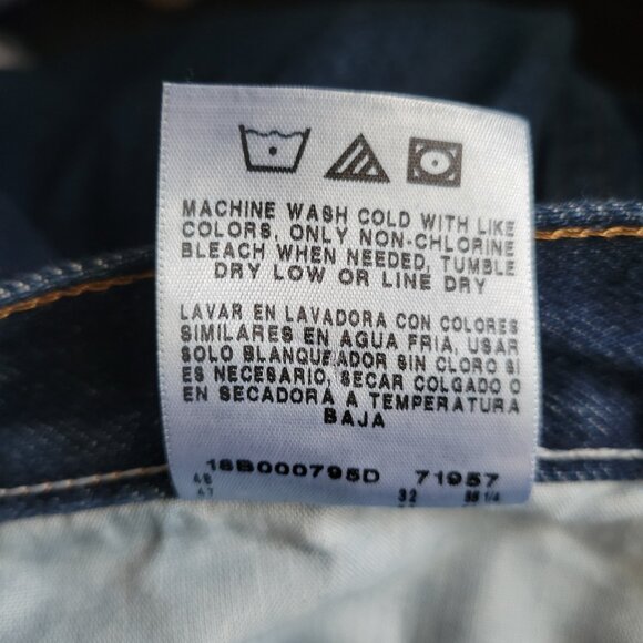 NEW Men's Jeans Wrangler Rustler Straight Leg Regular Fit 46 x 32 dark heavy NWT - Picture 11 of 11